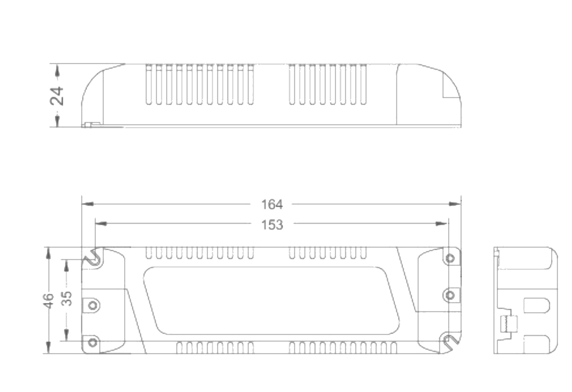 Ltech RF2.4GHz Wireless Dimmable Drive r80W 115-135Vdc/560mA.0-100% PWM dimming level, IP20. DCE-80-560-H2R  LTECH Wireless Receiver